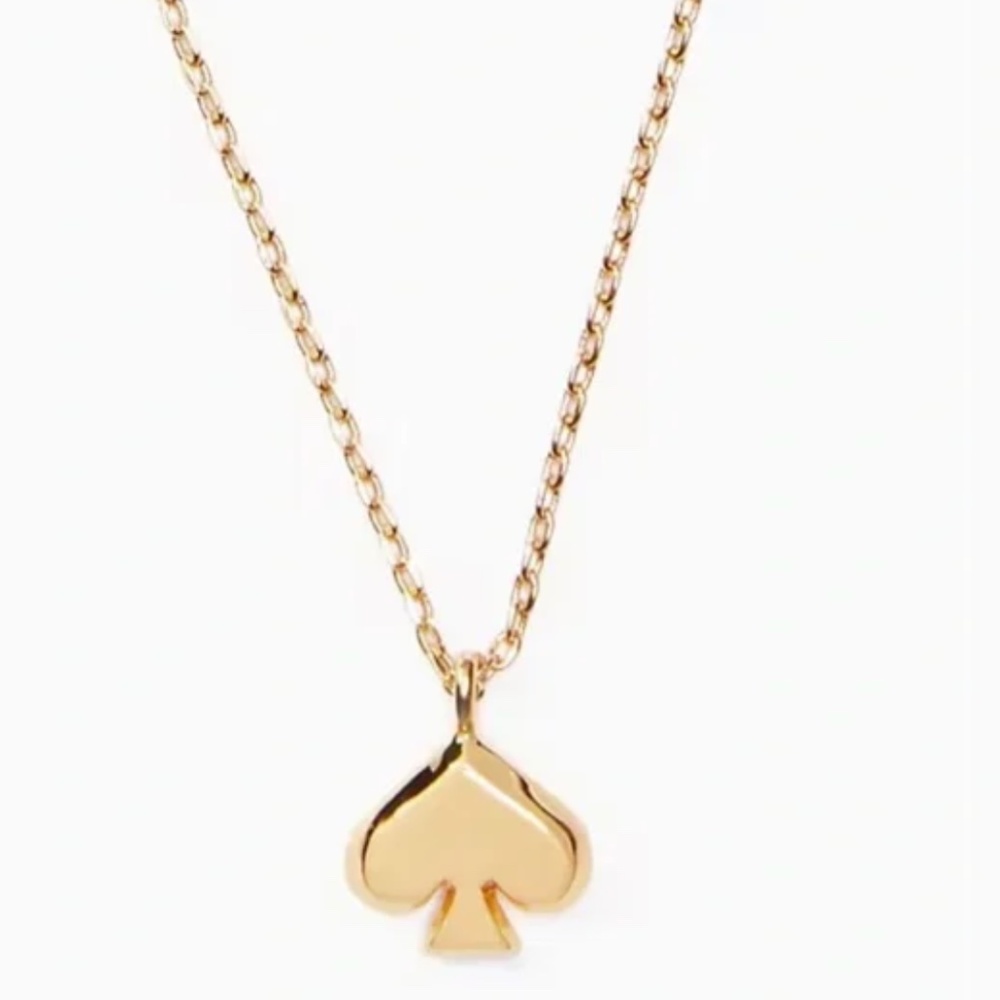 kate spade gold spade pendant necklace